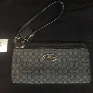 COACH Classic Fabric Wristlet - NWT!